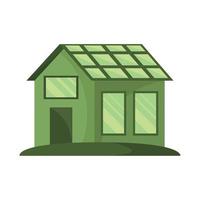 casa de energía verde vector