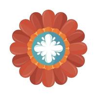 flower decoration icon vector