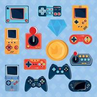 set of video game vector