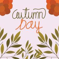autumn day banner vector