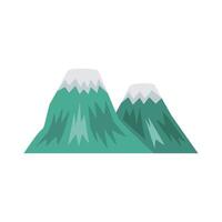 punto de referencia de las montañas coreanas vector