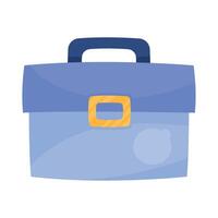 blue portfolio briefcase vector