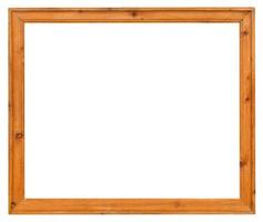 wide simple wooden picture frame photo
