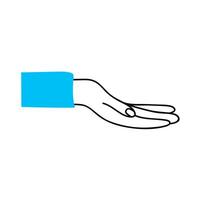 hand human receiving vector