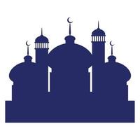 templo de la mezquita musulmana vector