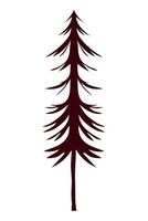 pine tree plant vector