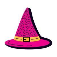 sombrero de bruja de halloween vector