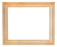 wide simple wooden picture frame photo