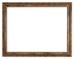 vintage classic brown wooden picture frame photo