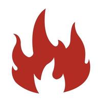 Fire icon illustration. illustration flat icon style. Simple design editable vector