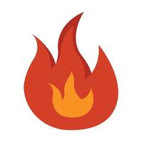 ilustración del icono de fuego. estilo de icono plano de ilustración. diseño simple editable vector