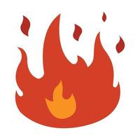 Fire icon illustration. illustration flat icon style. Simple design editable vector