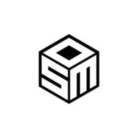 SMD letter logo design with white background in illustrator, vector logo modern alphabet font overlap style. calligraphy designs for logo, Poster, Invitation, etc.