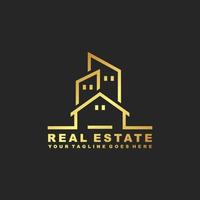 Real estate logo design vector