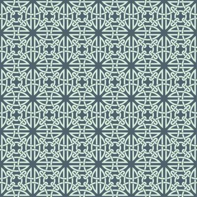 Celtic Knot Inspired Seamless Pattern Background