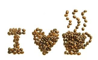 coffee beans background texture photo