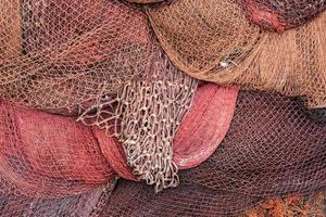 Fishermen net spreading out to the sun photo