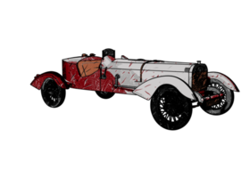 Classic style vintage car png