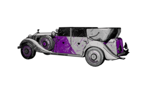 carro clássico de estilo antigo png