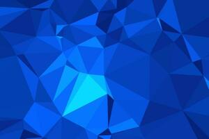 fondo poligonal azul texturizado abstracto. bajo poli geométrico que consta de triángulos de diferentes tamaños y colores. uso en portada de diseño, presentación, tarjeta de visita o sitio web. vector