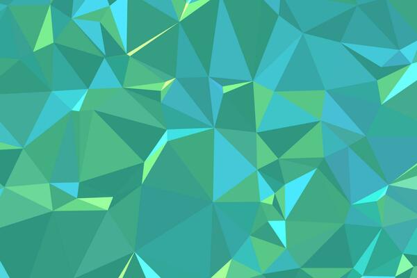 Abstract textured Green polygonal background. low poly geometric consisting of triangles of different sizes and colors. use in design cover, presentation, business card or website.
