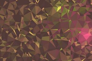 Abstract Dark Brown Geometric Polygonal background molecule and communication. Concept of the science, chemistry, biology, medicine, technology. vector