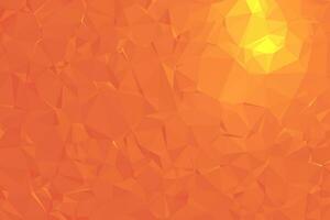 Vector Orange Polygon Abstract modern Polygonal Geometric Triangle Background.