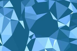 Abstract Blue Polygonal Space Background. Geometric Polygonal background molecule and communication. Concept of science, chemistry, biology, medicine, technology. vector