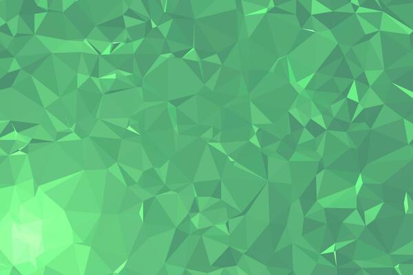 Abstract Dark Green Geometric Polygonal background molecule and communication. Concept of the science, chemistry, biology, medicine, technology.