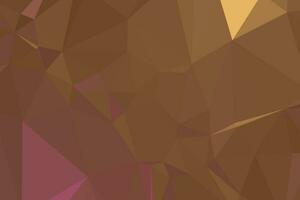 Abstract Dark Brown Polygonal Space Background. Geometric Polygonal background molecule and communication. Concept of science, chemistry, biology, medicine, technology. vector