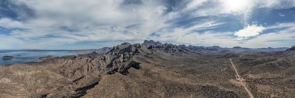 Agua verde loreto bcs baja california sur aerial drone huge landscape photo