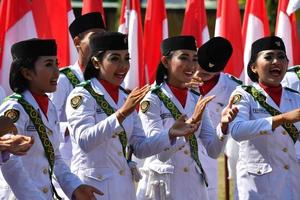 UBUD, INDONESIA - AUGUST 17 2016 - Independence day is celebrating all around in the country photo