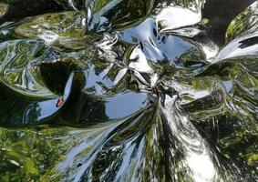 Metallic liquid reflection background photo