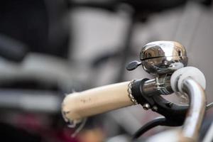 old bicycle bell in cambridge great britain photo