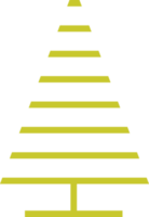 pijnboom boom dun lijn icoon ontwerp. gemakkelijk boom illustratie in groen kleur png