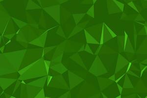 Abstract textured Green polygonal background. low poly geometric consisting of triangles of different sizes and colors. use in design cover, presentation, business card or website. vector