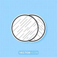 Light reflector icon, Flat design element. vector