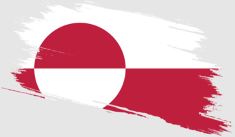 Greenland flag with grunge texture png