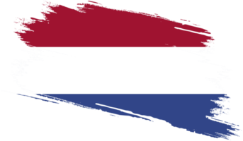 Nederland vlag met grunge structuur png