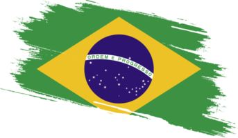 bandeira do brasil com textura grunge png