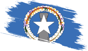 northern mariana islands flag with grunge texture png