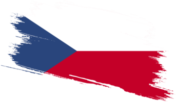 bandera de la república checa con textura grunge png