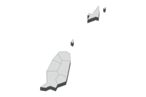 Illustrazione della mappa 3d di grenada png