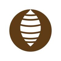 Cocoon illustration logo vector design