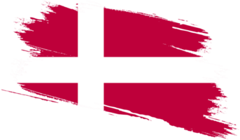 drapeau danemark avec texture grunge png