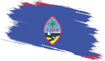 Guam flag with grunge texture png