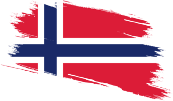 bandiera della Norvegia con texture grunge png