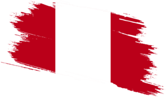 Peru-Flagge mit Grunge-Textur png