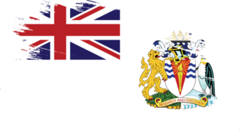 britse antarctische territoriumvlag met grungetextuur png