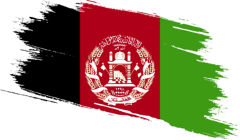 Afghanistan flag with grunge texture png